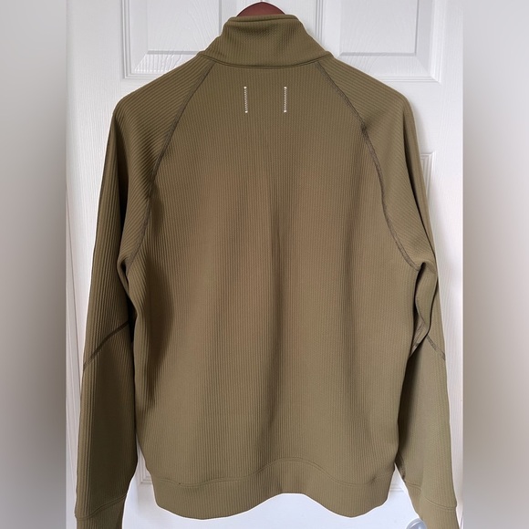 Mens Reigning Champ Half Zip Waffle Knit Sweater Large - Picture 8 of 10